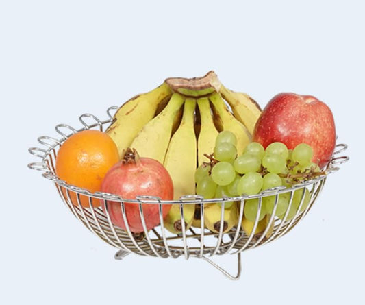 Stainless Steel Sunflower Fruit Basket