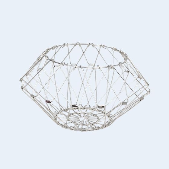 Stainless Steel Multi Fold Curving Magic Fruit Basket