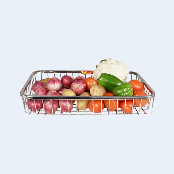 Platina Stainless Steel Big Multipurpose Basket